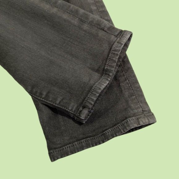 FRAME Womens Mid-rise Le Skinny de Jeanne Jeans Olive‎ Green Destroyed Size 31 - Picture 4 of 7